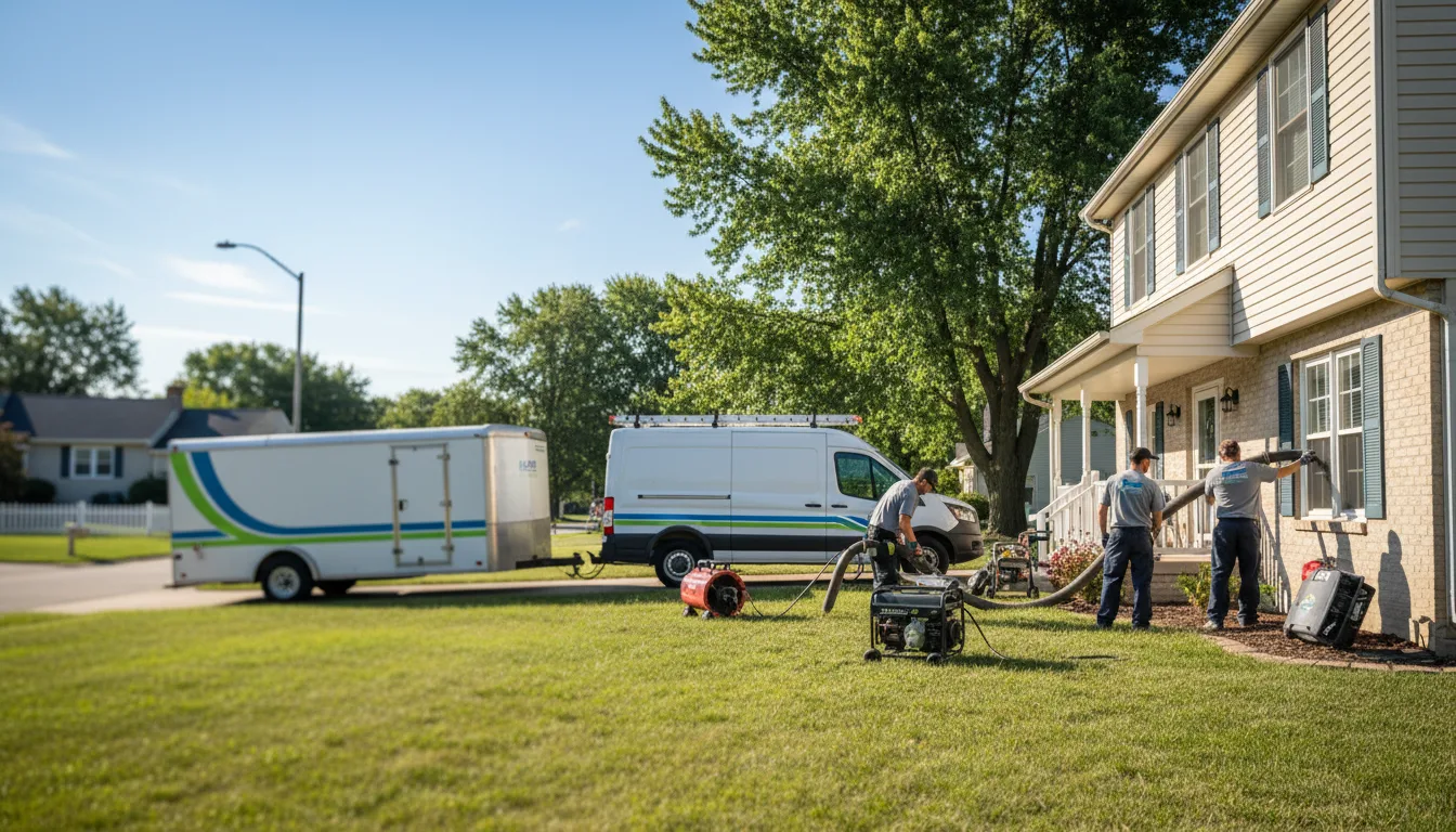 Flooded Basement Restoration And Cleanup With Repair in Moran, MI near me